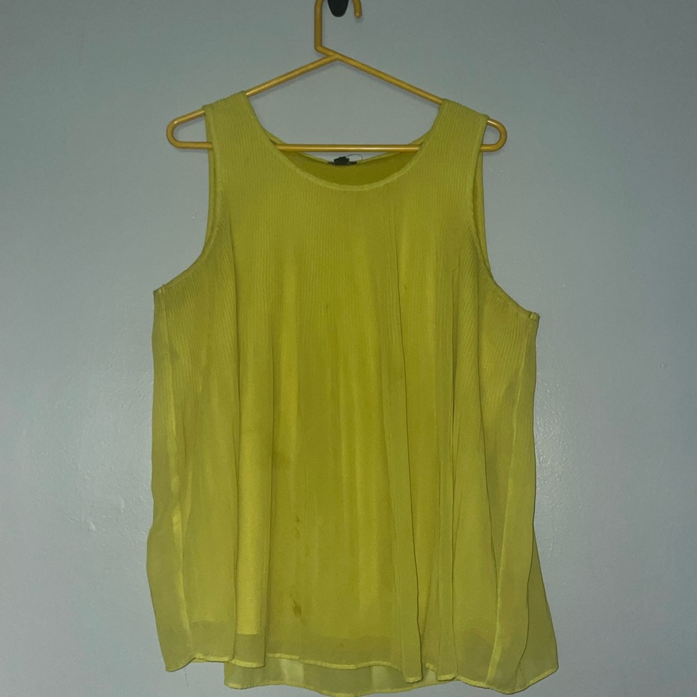 Flowy Chartreuse Tank Top